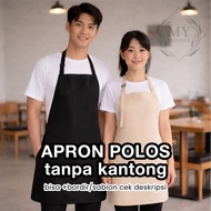 KATUN Plain cotton apron, cooking apron, drill cloth, cooking apron