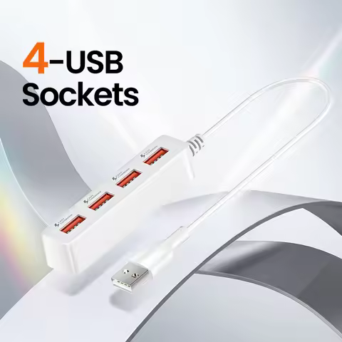 4 Ports USB Charger HUB Fast Charging Wall Charger Multiport USB Hub Adapter For iPhone Xiaomi Samsu