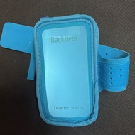 近新 Back beat plantronics 繽特力 藍色高質感 潛水布 運動手機臂套 手機臂包 雙面可用，攜帶方便，可裝手機、零錢、證件，容量大小約iPhone6@cc1