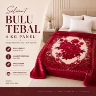 [4 KG PANEL FUR BLANKET] - Premium Quality 4 KG Thick Fur Blanket