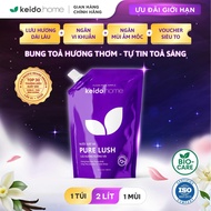 [10.10 | VOUCHER 50% & MUA 2 GIẢM 5%] Nước Giặt Xả Cao Cấp Keido.home Pure Lush & Pure Max túi 2000m