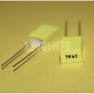 50PCS AV R82 1UF 63V P5MM dark yellow copper film capacitor KEMET 105/63V MKT 1K63 1000NF Arcotronic