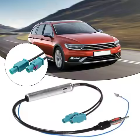 Car Special Radio Antenna Am/fm O Radio Signal Amplifier Dual Fakra Rf Radio Antenna Aerial Adapter 
