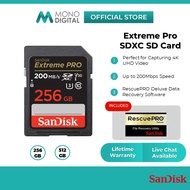 SanDisk Extreme PRO SD Card (256GB/512GB) 200MB/s Class 10 U3 4K UHS-I Memory SD Card