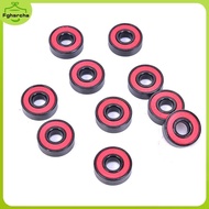10Pcs/set 608 2RS Bearing Deep Groove Steel Sealed Ball Bearings 608RS 608-2RS