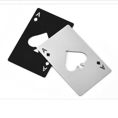 Creative Poker Card Beer Bottle Opener, Spades A Credit Card Bottle Opener, Starting with Home Beer