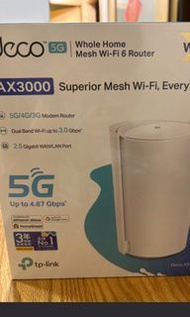 TP-Link Deco-X50_5G (1pack) Mesh Wireless AX3000 DualBand Gigabit Router w/2xGiga LAN 1xSiM Slot