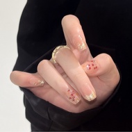 30PCS Ins Gentle and Cute 3D Cherry Gilded Nail Art Wearing Armor Summer Nail Slices-MJ-524