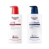 Eucerin UREA REPAIR PLUS 5% UREA LOTION 48H LONG-LASTING HYDRATION 400 ML+Eucerin pH5 SENSITIVE SKIN
