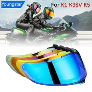 [ForeverYoung] Motorcycle Helmet Visor Lens Shield Glasses Full face For AGV K5 K5S K5-S K3SV K1 K1S Compact ST Motorbike Helmet Lens A3G4