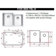 Kitchen sink - Rubine Forte Series
