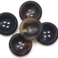 18/21/25/28mm Large Horn Pattern Matte Resin Buttons For Garment Men Suit Blazer Handmade DIY Crafts