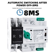 TAXNELE MCB Dual Power Automatic transfer switch 2P 4P 100A ATS Circuit Breaker Electrical Switch