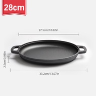 Cast Iron Frying Pan Non-stick pan Pizza Egg Pancake Pot Vegetable Steak Skillet Home Kitchen Flat P