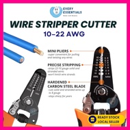 <SGINSTOCK> 10–22 AWG Wire Stripper & Cutter (0.6–2.6mm) – Multi-Function Wire Stripping Tool