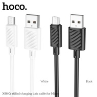 Hoco X88 fast charging cable with MicroUSB port, max 2.4A, 1M long (White) - Accessories 1986