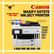 Canon Maxify GX6070 GX7070 A4 Ink Tank Printer(Auto Duplex Print, Scan, Copy)/600x1200dpi/2.7"Touch 