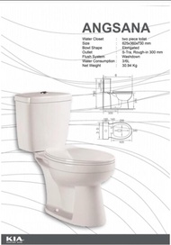 Toilet | Closet | Kloset Duduk KIA Angsana