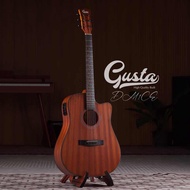 Gusta DM1CE II กีตาร์โปร่งไฟฟ้า 41นิ้ว ไม้ซาปีลี่ทั้งตัว +ฟรี กระเป๋าและอุปกรณ์ MusicArms