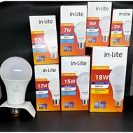 LED Bulb In Lite white & yellow INB010 3 WATT, 5 WATT, 7 WATT, 9 WATT, 12 WATT, 15 WATT & 18 WATT