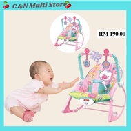 Delly MY-24A Pink vibration multi-function baby swing bouncer play toys comfortable folding baby roc