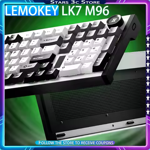 Lemokey LK7 M96 Mechanical Keyboard Wireless Tri Mode Aluminum Alloy Double 8k 0.125ms E-sports Leve