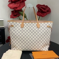 Lv白棋盤格新款粉內里nf大號