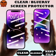 Clear Blueray Screen Protector Sharp Aquos Sense 8 / Sense 7 Plus / Sense 5G / Sense 4 Plus