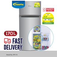 PowerPac 2-Door Fridge 170L with Freezer (PPF170)