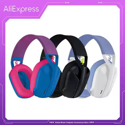 Logitech G435 Bluetooth Wireless Gaming Headset 7.1 Surround Sound Compatible Gaming and Music Built