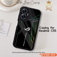 HP Realme C55hp Realme C55 Motif 04 ROG Latest Cool Cute Character Cute Anime Anime Character Softca