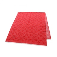 路易威登 Echarpe Monogram Cozy Scarf M73457 羊毛紅色二手女士圍巾 LV