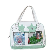 Y2K Fashion Star Ita Bag Lolita Girl Crossbody Bag Womens DIY Display Transparent Pocket Shoulder Ba