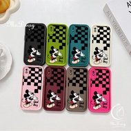 Cartoon Black Grid Mickey Mouse Cute Phone Case For Redmi 9a 9i 9C 9t 10a A1 A2 A3 Pro 14c / Note 9s