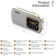 Keling F3 Portable LCD Screen Stereo HD MP3 Music Player Support 32GB TF Card FM Radio