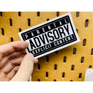 Parental Advisory Explicit Content Decal Sticker Car