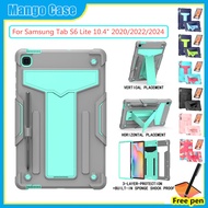 Case For Samsung Tab S6 Lite 2024 10.4inch P620 P625 2022 P613 P619 2020 P610 P615 PC+Silicone Shock