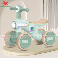 Adorable 4-wheeled baby walker for balancing and exercising with lights and music