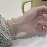 A akoya Aurora Natural Freshwater Pearl Sterling Silver Bracelet Premium Bracelet Simple Super Flash