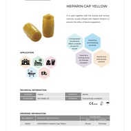 MediTrust Sterile HEPARIN CAP YELLOW