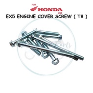 ENGINE COVER SCREW T8 SET MOTOR HONDA EX5 HIGH POWER CLUTCH COVER SCREW MAGNET COVER SCREW ENJIN SKR