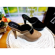 Jelly pointed heel sandals