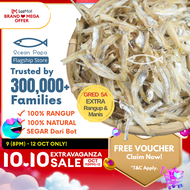 Ocean Papa Ikan Bilis Mata Biru Kopek Gred 5A Saiz M (180g/500g) / Dried Anchovy