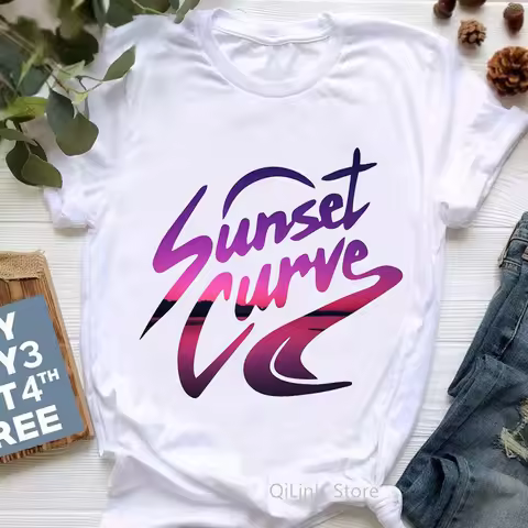 Fashion Julie And The Phantoms T-Shirt 90s 00s Girls T Shirt Women Hip Hop Sunset Curve Kawaii Ghost