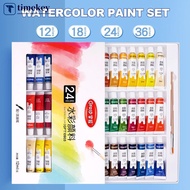 TIMEKEY 12/24/36colors Watercolor Paint Set in Tubes Art Academy Gouache Pigment Kit 5ml/Tube Waterc