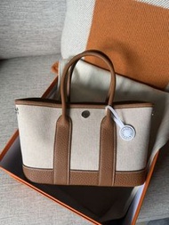 Hermes mini Garden Party 23 gold 帆布 k /2026
