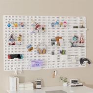 Ada Stok Rumah Pegboard Dinding Lubang Papan Panel Hiasan Penyusun Pemegang Paparan Pemasangan Alat 