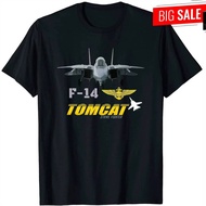 Naval F-14 Tomcat Military Plane Jet Fighter T-Shirt O-Neck Summer Short Sleeve Casual Mens T-shirt