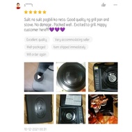 ∆ ☍ ON SALE! Korean Samgyupsal Basic Set Round Grill Pan w/Portable Butane Stove Kitchen Korean BBQ