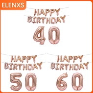 40" Number 18th 21th 30th 40th Foil Balloons Birthday Anniversary Party Set Decoration 60th 50th Hap